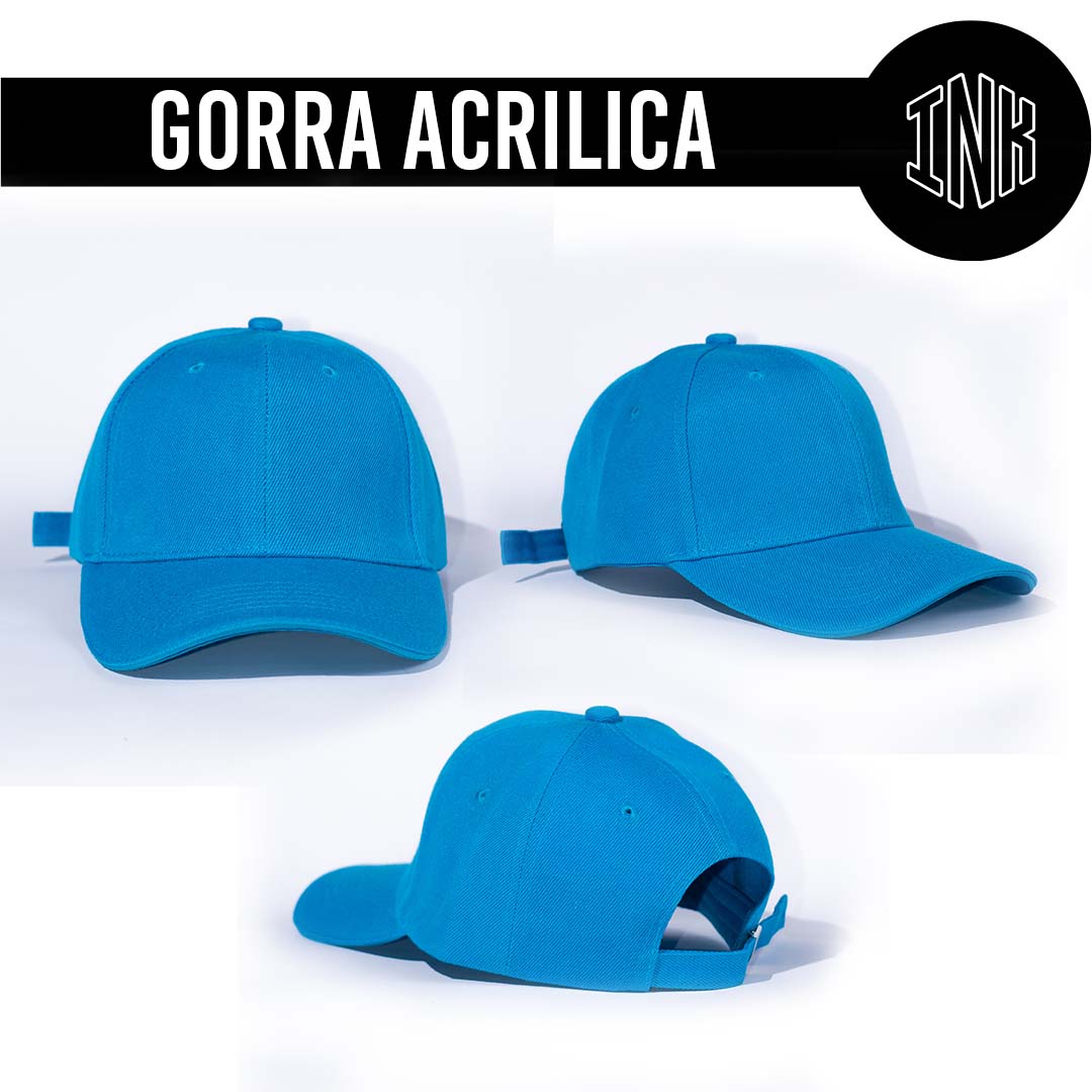 GORRA ACRILICA COLOR AZUL AGUA