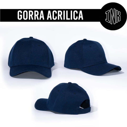 GORRA  ACRILICA COLOR AZUL OSCURO