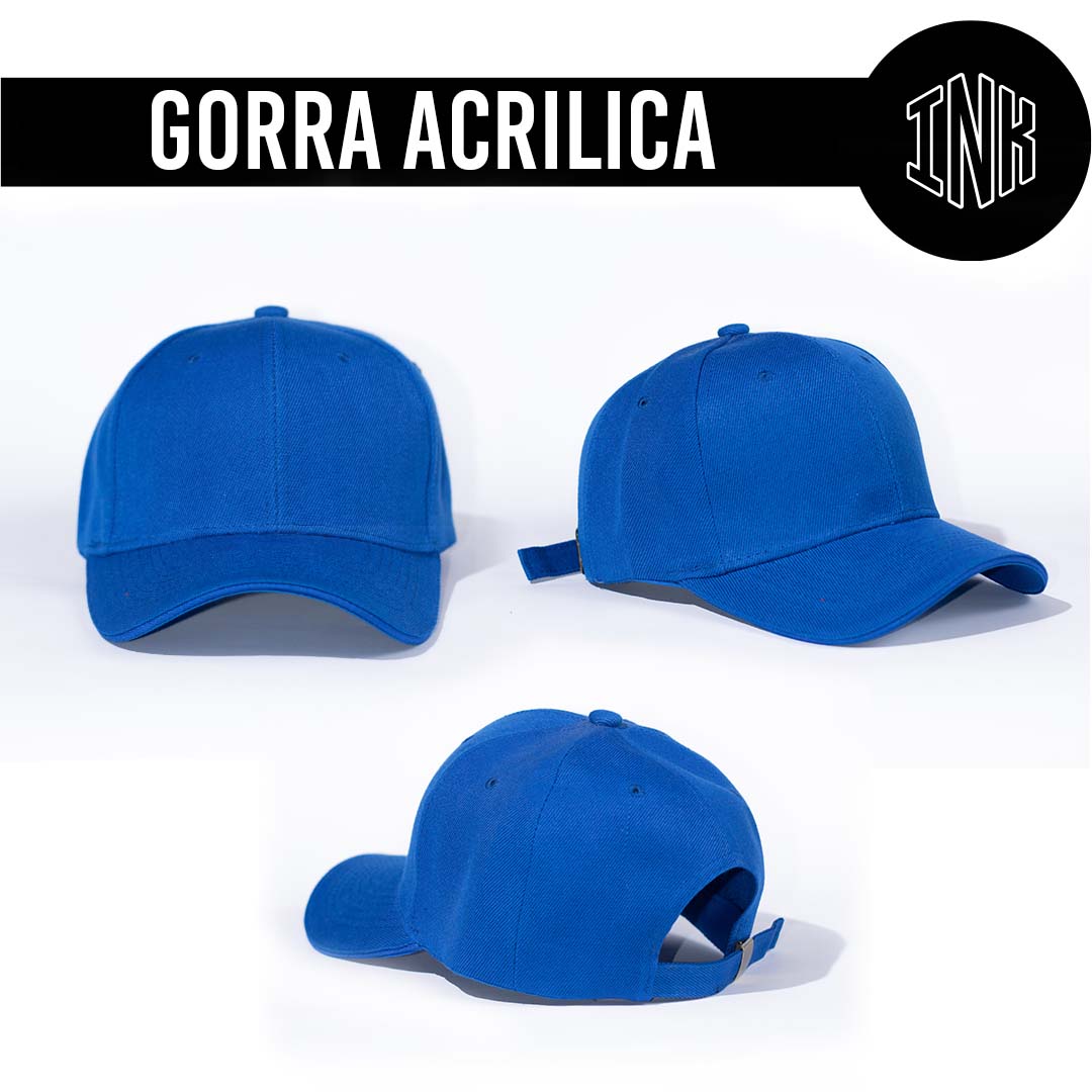 GORRA ACRILICA COLOR AZUL REY