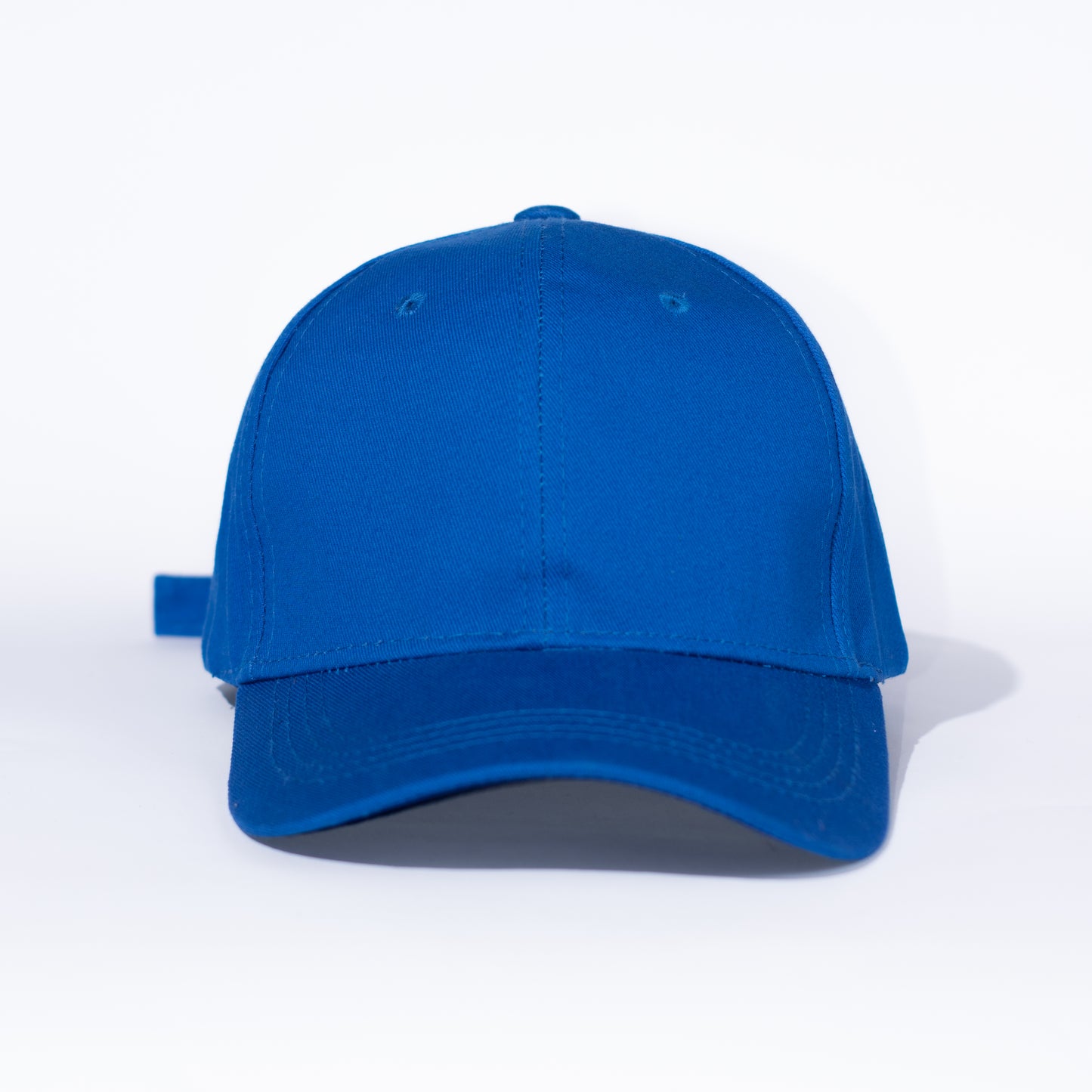 GORRA ALGODON CEPILLADO COLOR AZUL REY