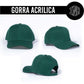 GORRA ACRILICA COLOR VERDE BOTELLA