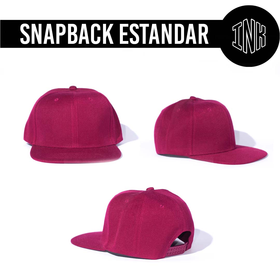 SNAPBACK ESTANDAR COLOR VINO TINTO