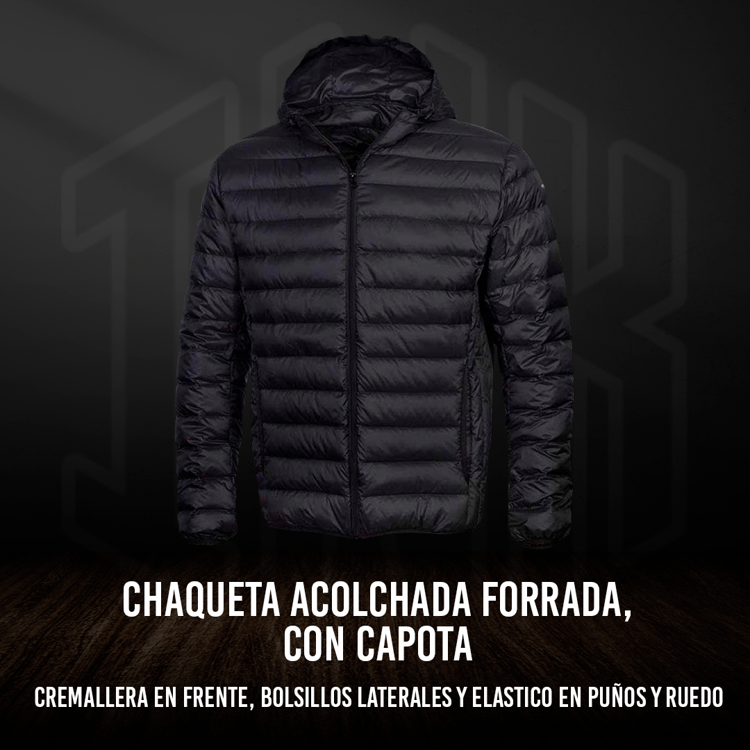 CHAQUETA ACOLCHADA CON CAPOTA